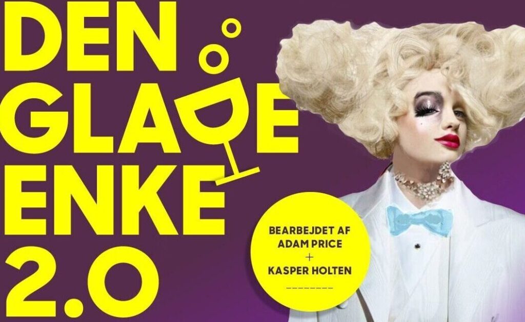 Plakat, Den Glade Enke på Det kgl. Teater